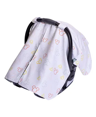 J L childress Disney Mickey Mouse Baby Boys and Girls Reversible Car Seat Canopy
