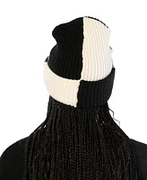 Marcus Adler Color Block Cuff Beanie