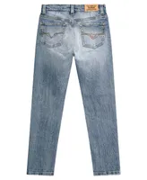 Guess Big Boys Stretch Denim Distressed 5 Pocket Slim Jeans