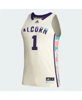 Men's adidas #1 Khaki Alcorn State Braves Honoring Black Excellence Basketball Jersey