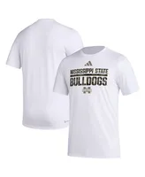 Men's adidas White Mississippi State Bulldogs Military-Inspired Appreciation Pregame Aeroready T-shirt