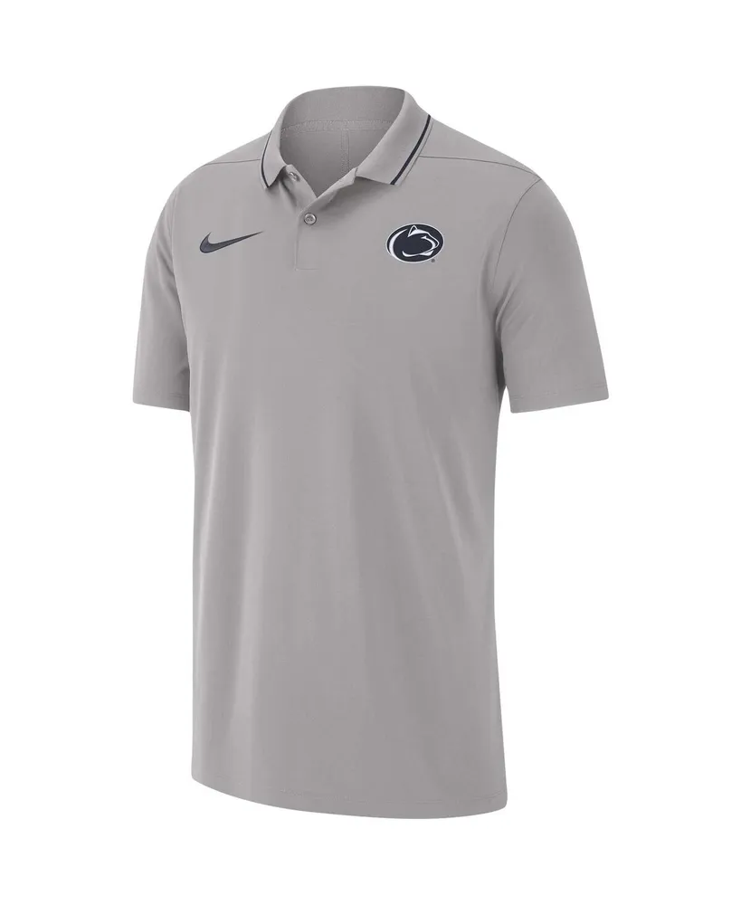 Men's Nike Gray Penn State Nittany Lions 2023 Coaches Performance Polo Shirt