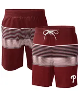 Men's G-iii Sports by Carl Banks Burgundy Philadelphia Phillies Coastline Volley Swim Shorts