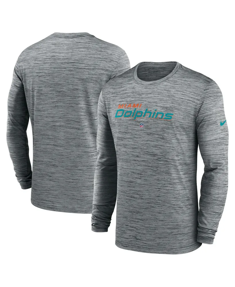 Cincinnati Bengals Nike Sideline Team Velocity Performance Long Sleeve  T-Shirt - Heather Gray