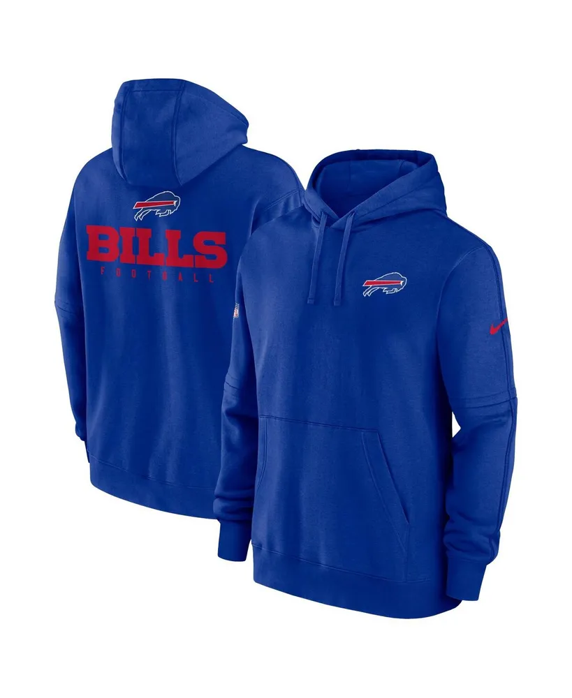 Men's Nike Royal Buffalo Bills Sideline Club Fleece Pullover Hoodie