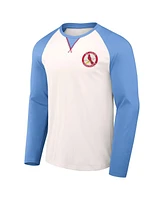 Men's Darius Rucker Collection by Fanatics White, Light Blue St. Louis Cardinals Team Color Raglan T-shirt
