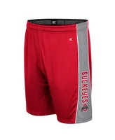 Men's Colosseum Scarlet Ohio State Buckeyes Panel Shorts