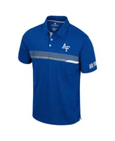 Men's Colosseum Royal Air Force Falcons No Problemo Polo Shirt