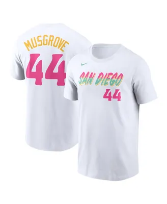 Men's Nike Joe Musgrove White San Diego Padres City Connect Name and Number T-shirt