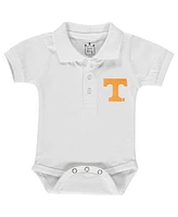 Infant Boys and Girls White Tennessee Volunteers Polo Shirt Bodysuit