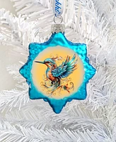 Designocracy Fairy Bird Keepsake Christmas Mercury Glass Ornaments G. DeBrekht