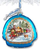 Designocracy Polar Express Rainbow Christmas Mercury Glass Ornaments G. DeBrekht