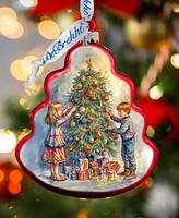 Designocracy Love Among the Branches Tree Holiday Mercury Glass Ornaments G. DeBrekht