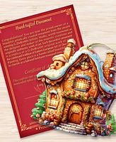 Designocracy Fairy Tale House Christmas Wooden Ornaments Holiday Decor G. DeBrekht