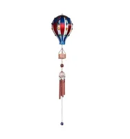 34" Long Blue and Red Air Balloon with Copper Gem