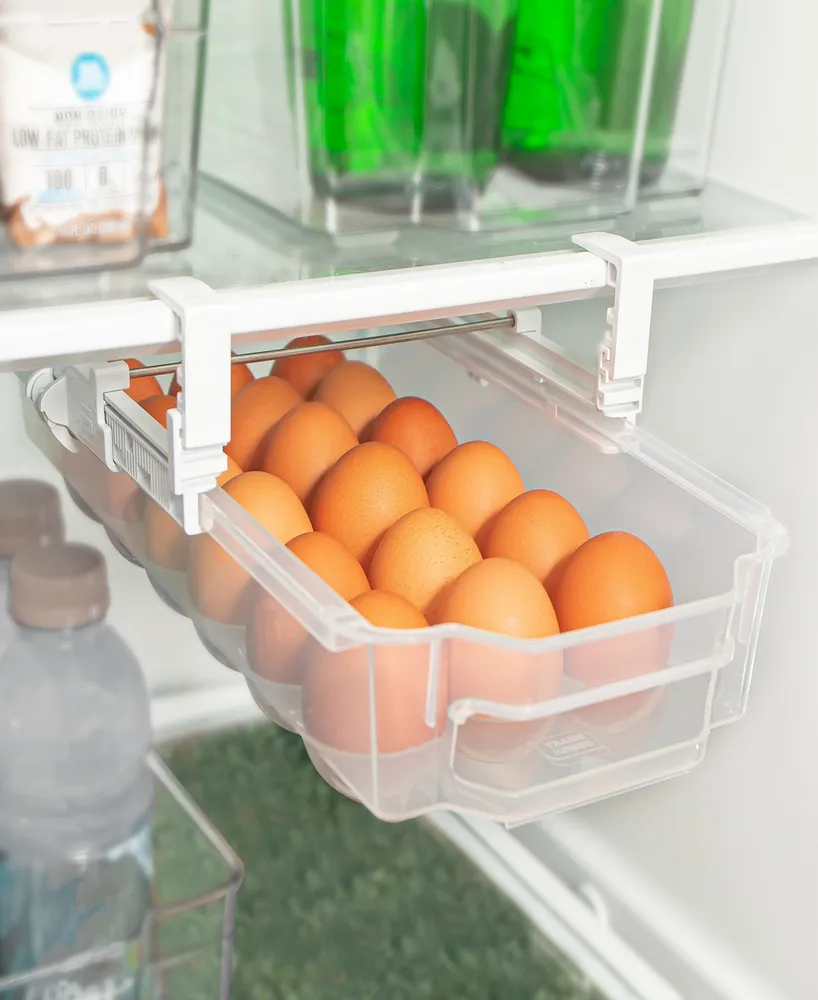 Smart Design Adjustable Pull Out 18 Egg Refrigerator Drawer
