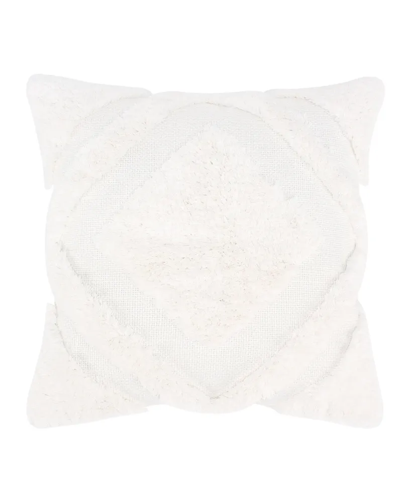 Levtex Santa Fe Textured Tufted Decorative Pillow, 18" x 18"