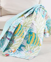 Levtex Beach Walk Coral Reef Reversible Quilted Throw, 50" x 60"