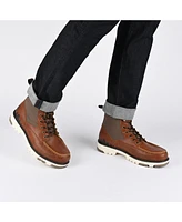 Territory Men's Timber Tru Comfort Foam Moc Toe Lace-up Ankle Boots