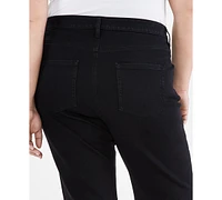 Style & Co Plus Denim Raw-Edge Bermuda Shorts, Created for Macy's