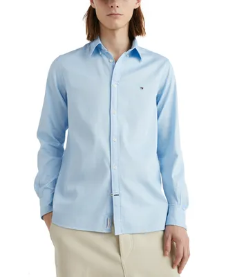Tommy Hilfiger Men's Core Flex Trim-Fit Dobby Button-Down Shirt
