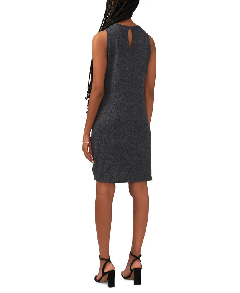 Msk Women's Round-Neck Sleeveless Sweater Dress