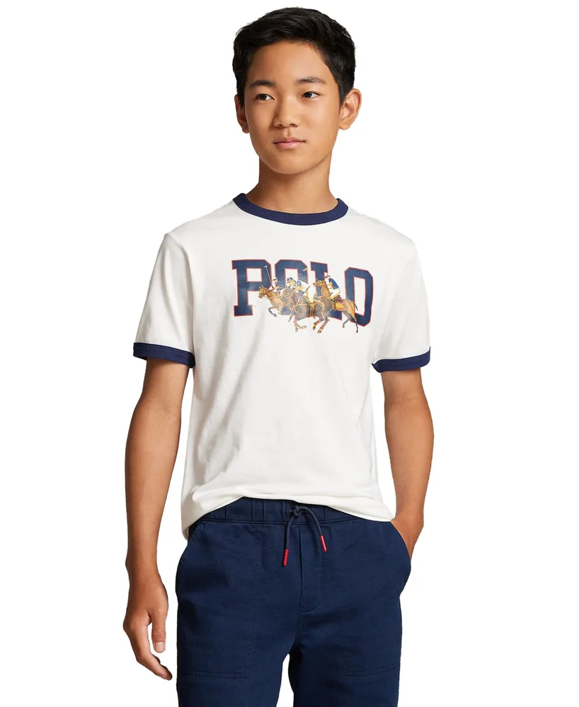 Polo Ralph Lauren - Boys Grey Cotton Jersey Logo Joggers
