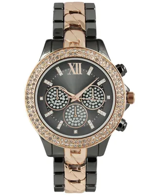 I.n.c. International Concepts Women's Two-Tone Bracelet Watch 40mm, Created for Macy's