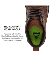 Vance Co. Men's Virgil Tru Comfort Foam Wingtip Lace-Up Ankle Boots