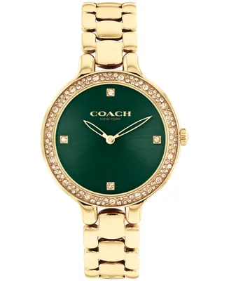 Coach Women's Chelsea Gold-Tone Stainless Steel Bracelet Watch 32mm