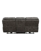 White Label Fleming 90" Power Double Reclining Sofa