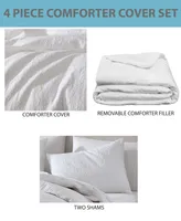 Riverbrook Home Magee Matelasse 4-Pc. Comforter with Removable Cover Set