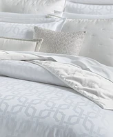 Hotel Collection Fresco Jacquard 525-Thread Count Egyptian Cotton 3-Pc. Duvet Cover Set, Full/Queen, Exclusively at Macy's