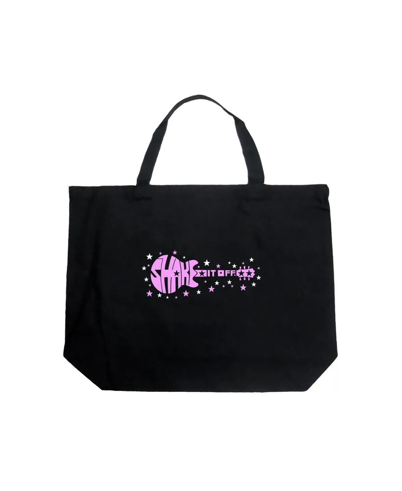 La Pop Art Shake it Off - Large Word Tote Bag