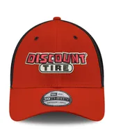 Men's New Era Red Austin Cindric Discount Tire Neo 39THIRTY Flex Hat