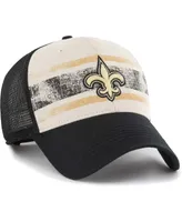 Men's '47 Brand Cream New Orleans Saints Breakout Mvp Trucker Adjustable Hat