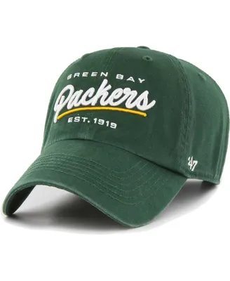 Women's '47 Brand Green Green Bay Packers Sidney Clean Up Adjustable Hat