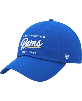 Women's '47 Brand Royal Los Angeles Rams Sidney Clean Up Adjustable Hat