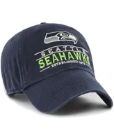 Men's '47 Brand College Navy Seattle Seahawks Vernon Clean Up Adjustable Hat