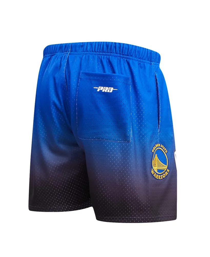 Men's Pro Standard Stephen Curry Royal, Black Golden State Warriors Ombre Name and Number Shorts