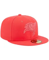 Men's New Era Red Tampa Bay Buccaneers Color Pack Brights 59FIFTY Fitted Hat