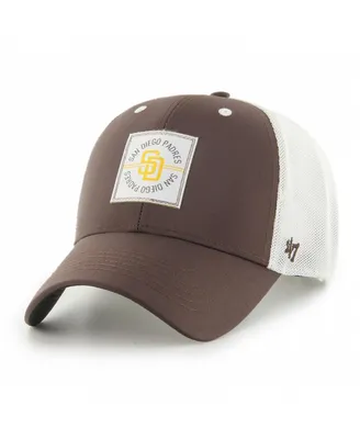 Men's '47 Brand Brown San Diego Padres Disburse Mvp Trucker Adjustable Hat