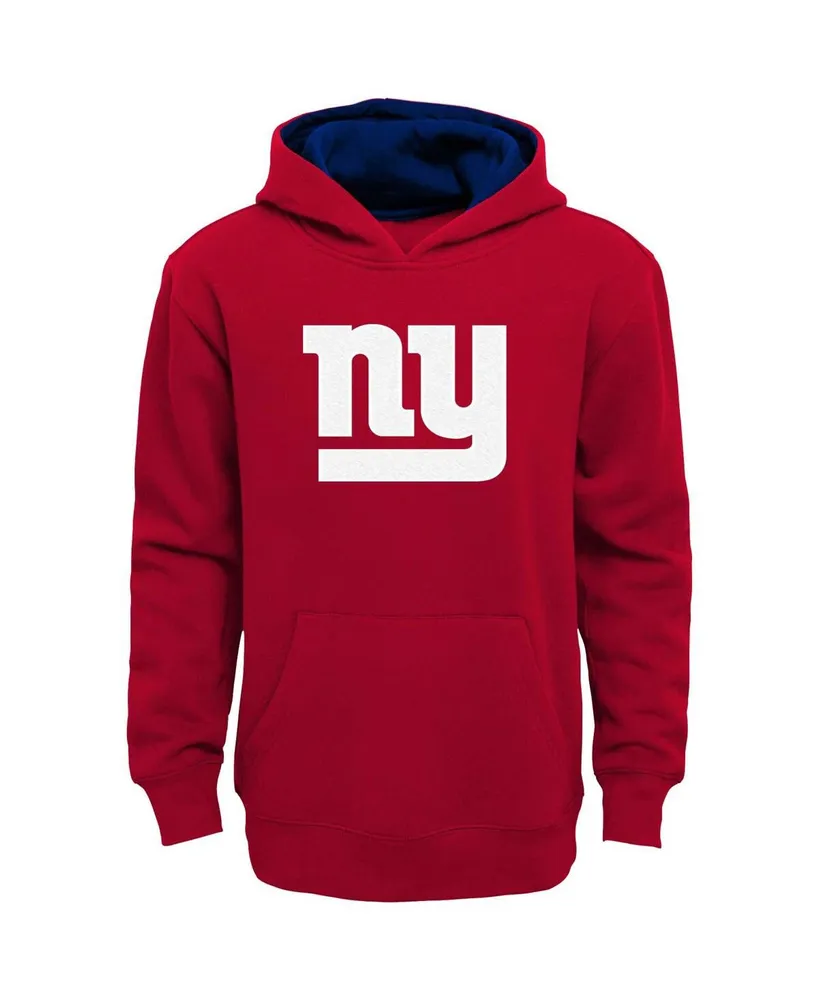 Big Boys Red New York Giants Prime Pullover Hoodie