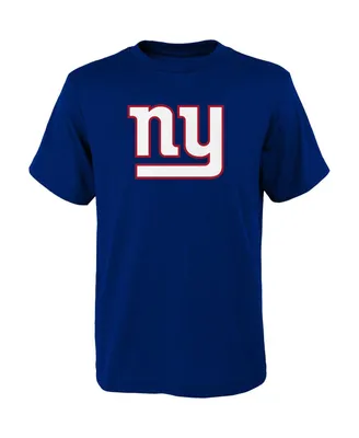 Big Boys Royal New York Giants Primary Logo T-shirt