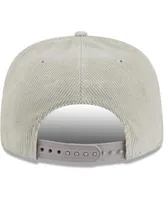 Men's New Era Gray Los Angeles Dodgers Corduroy Golfer Adjustable Hat