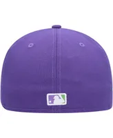 Men's New Era Purple San Francisco Giants Lime Side Patch 59FIFTY Fitted Hat