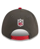 Men's New Era Pewter, Red Tampa Bay Buccaneers 2023 Sideline 9FORTY Adjustable Hat