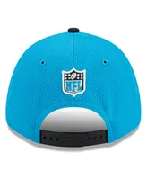 Men's New Era Blue, Black Carolina Panthers 2023 Sideline 9FORTY Adjustable Hat