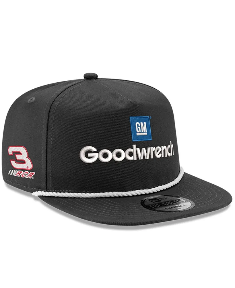 Men's New Era Black Richard Childress Racing Gm Goodwrench Golfer Snapback Hat