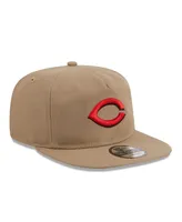 Men's New Era Khaki Cincinnati Reds Golfer Adjustable Hat